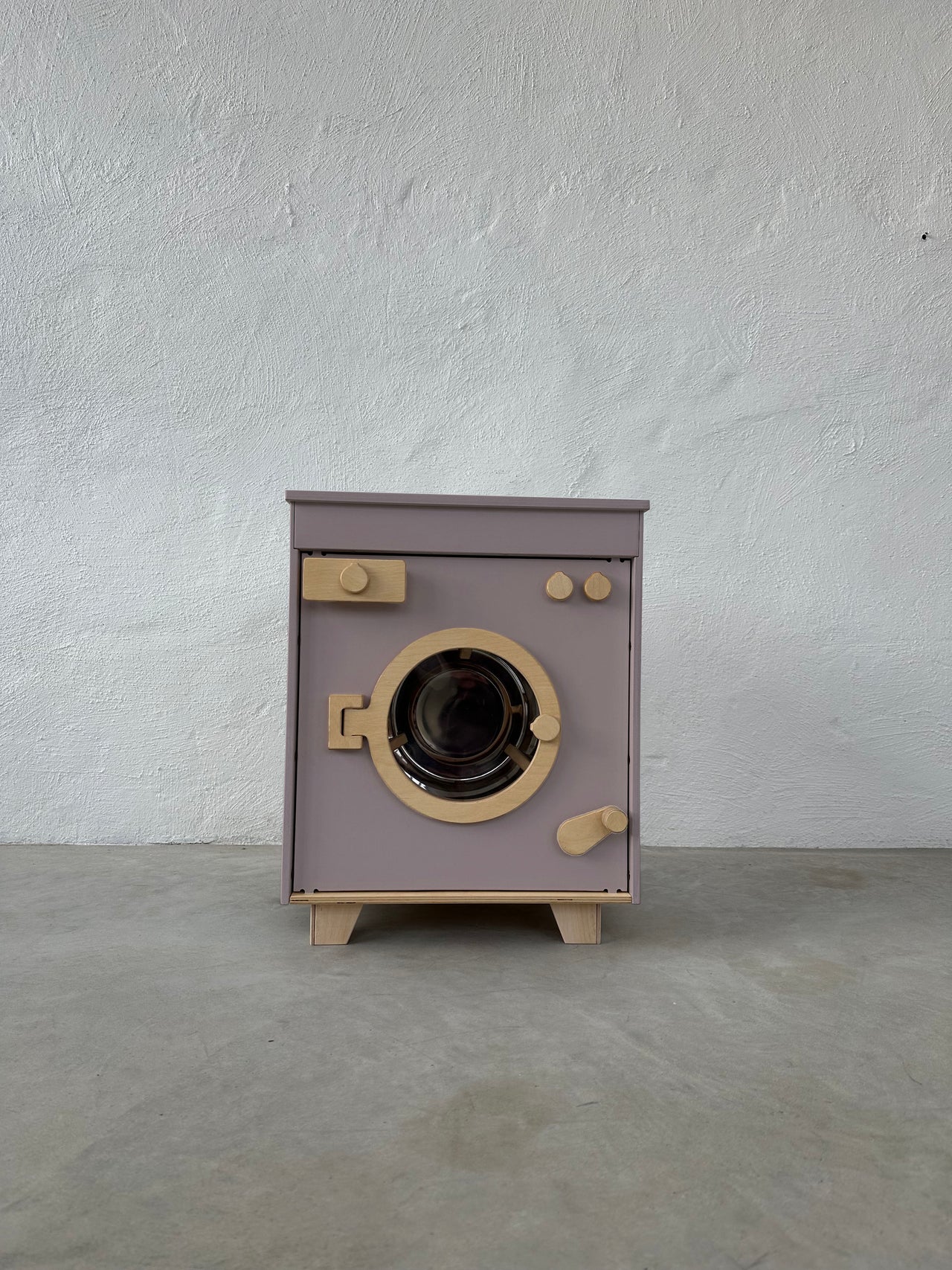 Wooden Washing Machine - White - MIDMINI - Handcrafted wooden toys for generations.