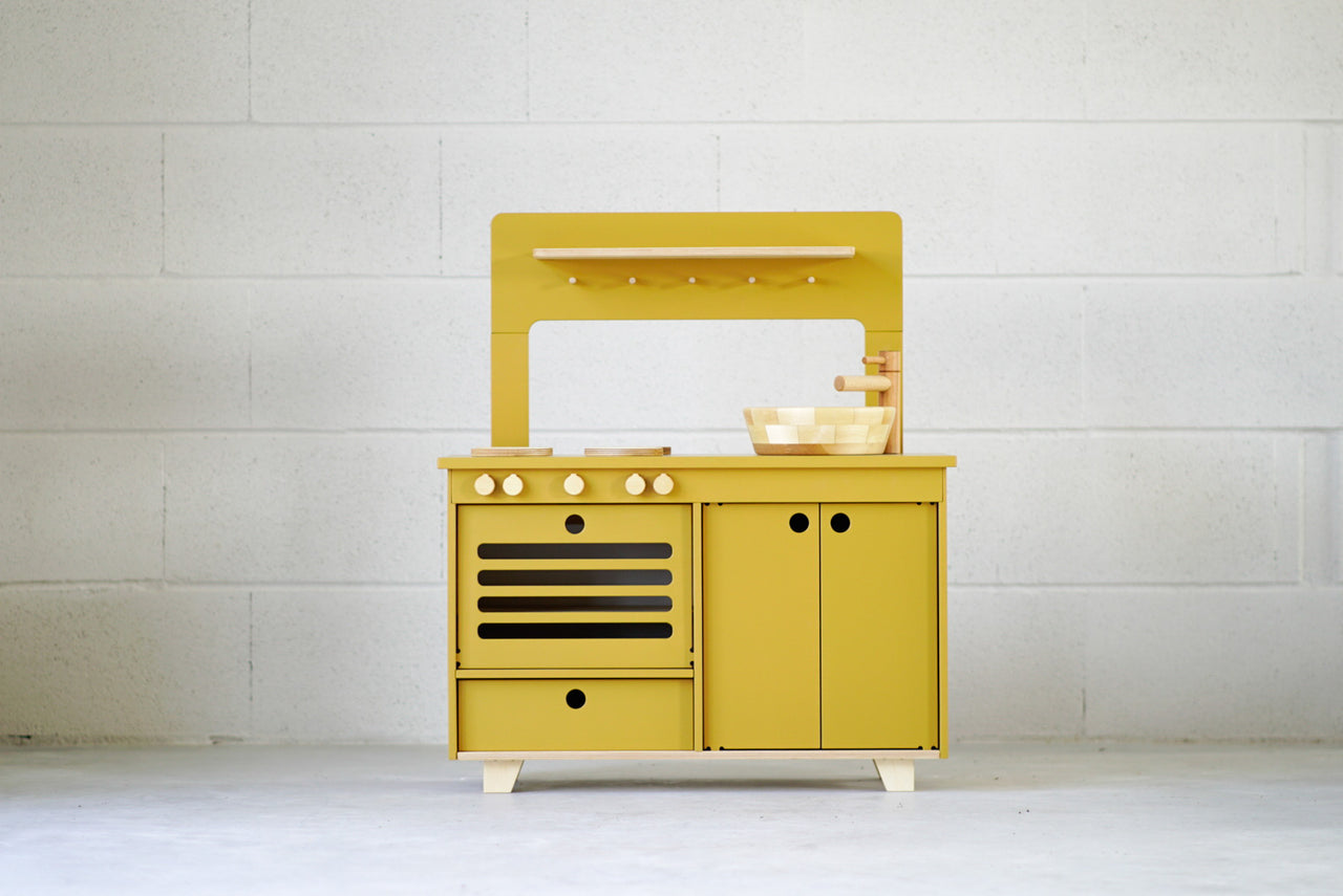 Lilac Wooden Play Kitchen - MIDMINI - Plywood Furniture