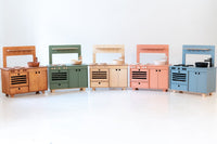 Thumbnail for Mousy Gray Wooden Play Kitchen - MIDMINI - Plywood Furniture