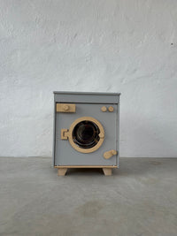 Thumbnail for Wooden Washing Machine - Mousy Grey - MIDMINI - Handcrafted wooden toys for generations.
