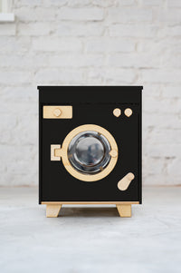 Thumbnail for Wooden Washing Machine - Royal Black - MIDMINI - Handcrafted wooden toys for generations.