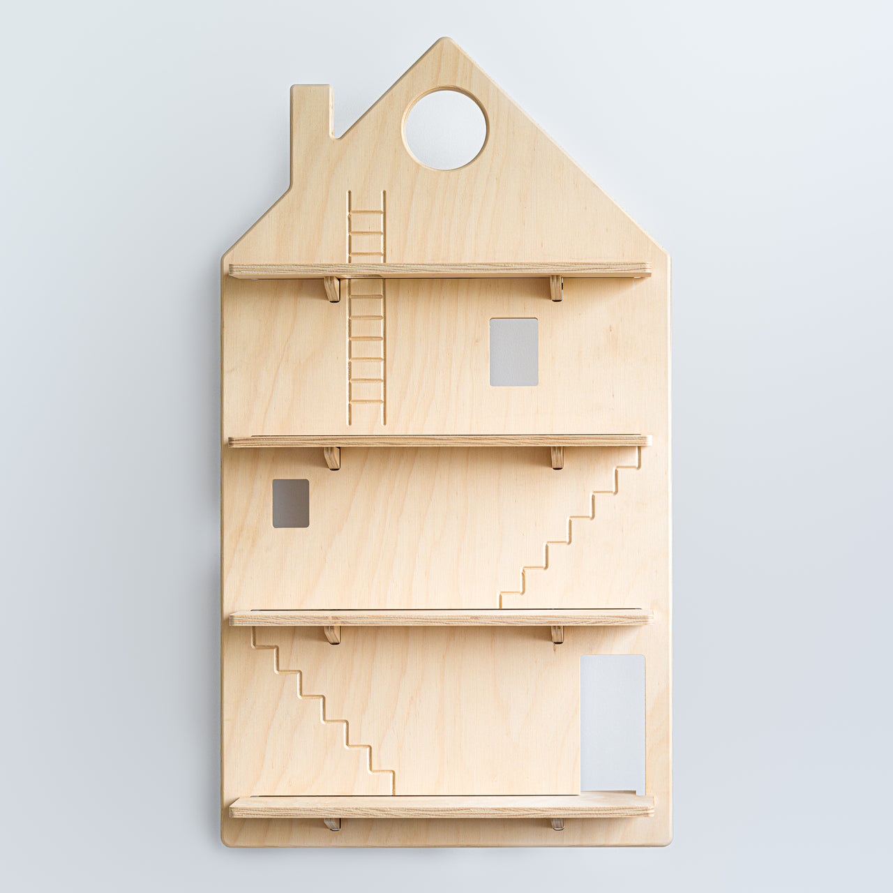 Play House Shelf – Wooden Hanging Wall - MIDMINI - Plywood Furniture