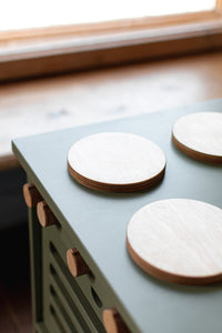 Thumbnail for Dusty Green Wooden Play Kitchen - MIDMINI - Plywood Furniture