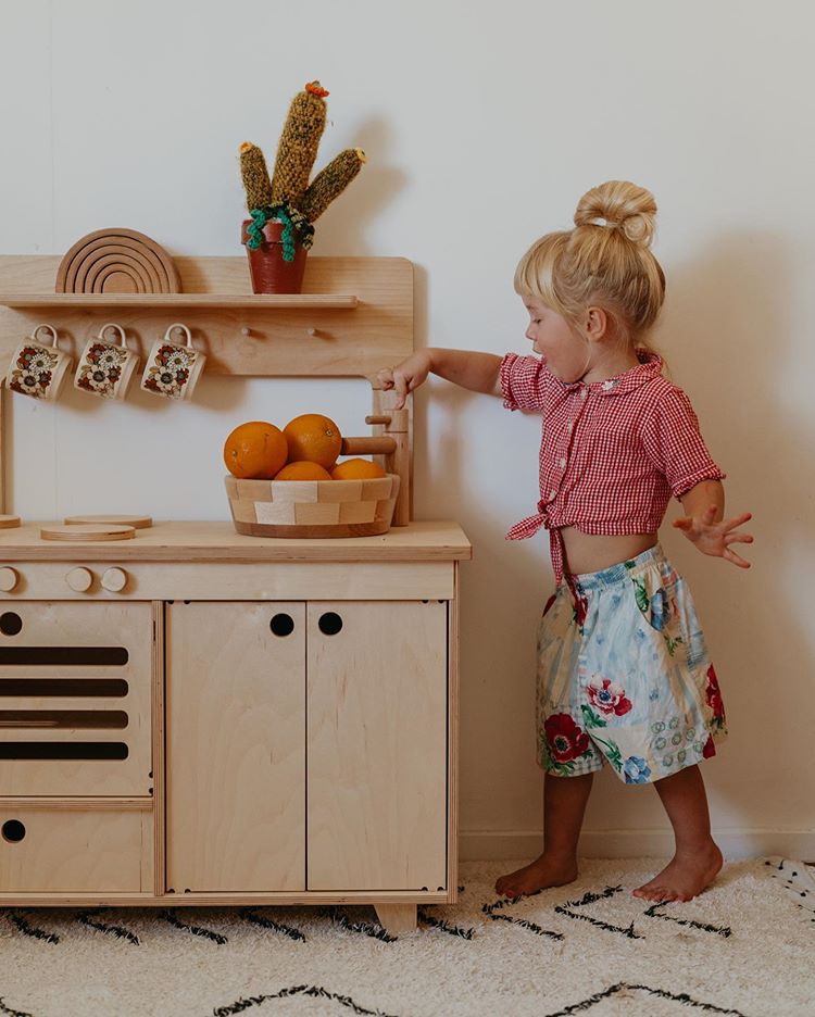 Montessori Wooden Play Kitchen - MIDMINI - Plywood Furniture
